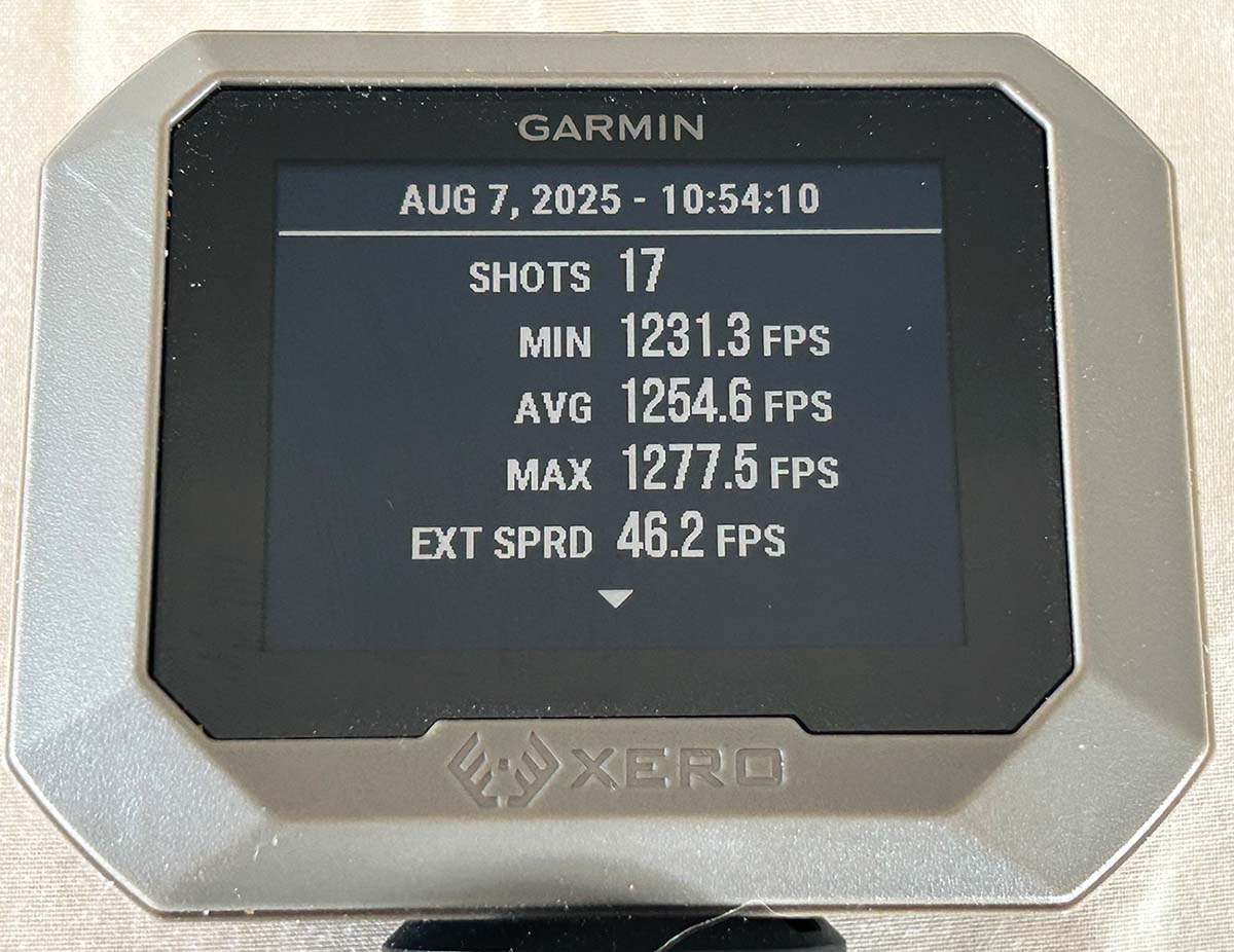 Modern chronographs like this Garmin Xero are indispensable tools for serious handloaders. Accurate and reasonably priced, chronographs allow handloaders to predict chamber pressures through a comparison between known velocities versus expected velocities.